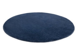 RugsX Modern Washing Carpet Lindo Circle Navy Blue, Anti-Slip, Shaggy Circle 60 Cm - thumbnail 4