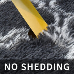 Fluffy Soft Dark Grey Carpet Large Shaggy Rug Anti-Slip Bedroom Living Room Floor Mats 240X340Cm - thumbnail 6