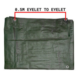 Cost Wise Tough Heavy Duty Waterproof  Tarpaulin Cover/extra Eyelets Every 50Cm/220 Gsm (1.5M X2M) - thumbnail 7