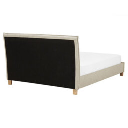 Beliani Bed Fabric Sennez 160 X 200 Cm (Eu King Size) Beige - thumbnail 6