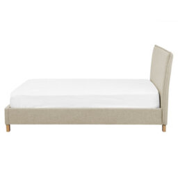 Beliani Bed Fabric Sennez 160 X 200 Cm (Eu King Size) Beige - thumbnail 7