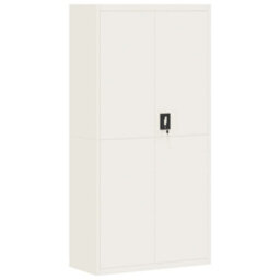 Berkfield File Cabinet White 90X40X180 Cm Steel - thumbnail 2