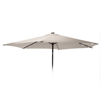 Urbn-Living Taupe - 270Cm Solar Led Parasol Umbrella - image 1