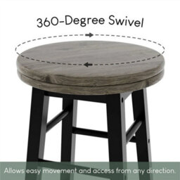 Modern Bar Stool Solid Wood Seat Kitchen Pub Dining Furniture - thumbnail 4