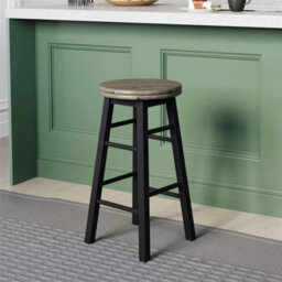 Modern Bar Stool Solid Wood Seat Kitchen Pub Dining Furniture - thumbnail 3