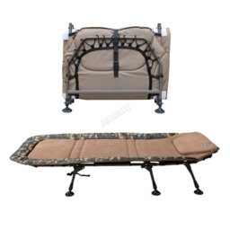 Carpzilla Fishing Bed 6 Legs 150Kg Folding Bedchair Camping Equipment 215X95Cm - thumbnail 3