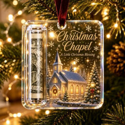 Amorly 3 Pack Christmas Acrylic Cash Holder Ornament Money Holder Hanging Decoration For Christmas Tree Gift - thumbnail 6