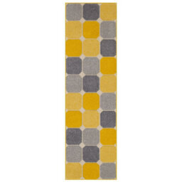 Modern Chequered Easy To Clean Geometric Rug For Dining Room-200Cm X 285Cm - thumbnail 8
