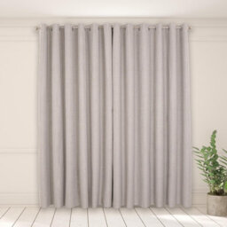 OHS Woven Texture Pair Of Curtains, Grey - 66 X 90 - thumbnail 2