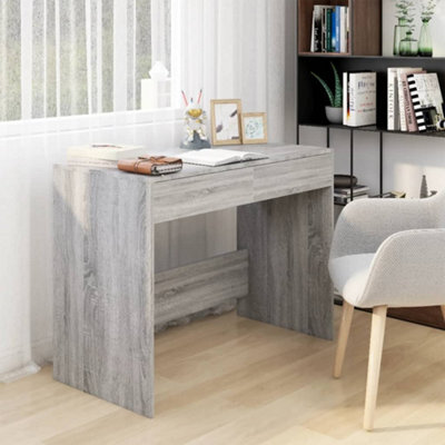 Berkfield Desk Grey Sonoma 101X50X76.5 Cm Engineered Wood - image 1