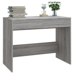 Berkfield Desk Grey Sonoma 101X50X76.5 Cm Engineered Wood - thumbnail 4