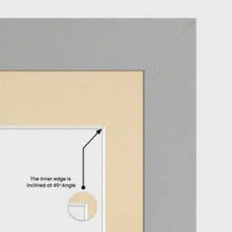 AK Frames 80X70Cm Light Grey Modern Multi Photo Frame With Ivory Mount - Holds 20 Apertures (18X) 6X4, (2X) 4X4 Photos - thumbnail 7