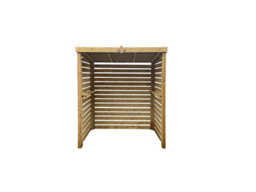 Edecks The Eclipse Wooden Bbq Shelter With Inner Shelves 6 X 7Ft - Full Slatted Sides Outdoor Garden Diy Barbecue Grill Gazebo - thumbnail 6