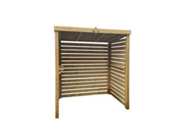 Edecks The Eclipse Wooden Bbq Shelter With Inner Shelves 6 X 7Ft - Full Slatted Sides Outdoor Garden Diy Barbecue Grill Gazebo - thumbnail 7