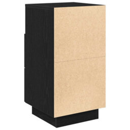 Berkfield Bedside Cabinet With 2 Drawers Black 36X36X68 Cm - thumbnail 7