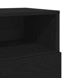 Berkfield Bedside Cabinet With 2 Drawers Black 36X36X68 Cm - thumbnail 9