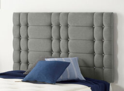 Somnior Beds Somnior  4Ft6 Bliss Double 32 Inches Silver Linen Headboard With Wooden Struts