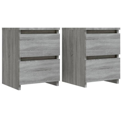 Berkfield Elegant Bedside Cabinets 2 Pcs Grey Sonoma 30X30X40 Cm Engineered Wood - image 1