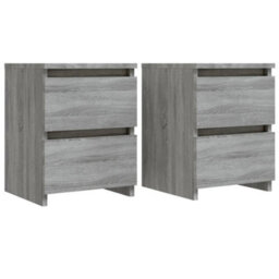 Berkfield Elegant Bedside Cabinets 2 Pcs Grey Sonoma 30X30X40 Cm Engineered Wood - thumbnail 1