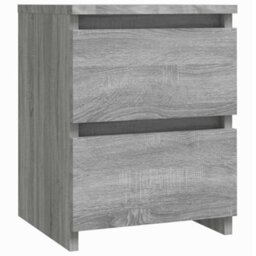 Berkfield Elegant Bedside Cabinets 2 Pcs Grey Sonoma 30X30X40 Cm Engineered Wood - thumbnail 3