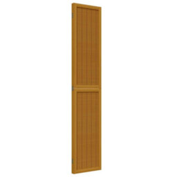 Vidaxl Room Divider 3 Panels Brown Solid Wood Paulownia - thumbnail 5