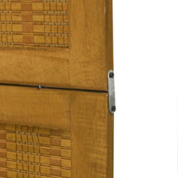 Vidaxl Room Divider 3 Panels Brown Solid Wood Paulownia - thumbnail 7
