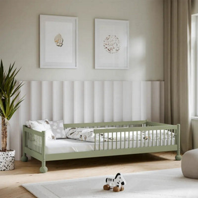 Arte Star Wooden Single Bed Eu 90X200Cm In Olive - Nature-Inspired Calm & Character - image 1