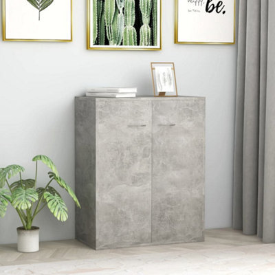 Vidaxl Sideboard Concrete Grey 60X30X75 Cm Engineered Wood - image 1