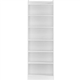 Yaheetech White 7 Layer Modern Open Shelf Bookcase With Top Open Compartment - thumbnail 2