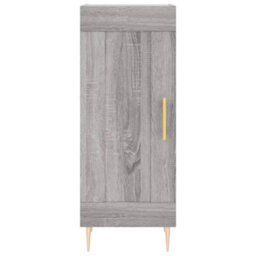 Berkfield Highboard Grey Sonoma 34.5X34X180 Cm Engineered Wood - thumbnail 8