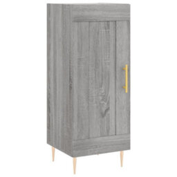 Berkfield Highboard Grey Sonoma 34.5X34X180 Cm Engineered Wood - thumbnail 7