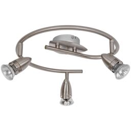 GoodHome Aspis Spiral Satin Nickel Effect 3 Light Spotlight - thumbnail 2
