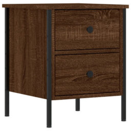 Berkfield Bedside Cabinets 2 Pcs Brown Oak 40X42X50 Cm Engineered Wood - thumbnail 5