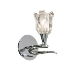 Luminosa Lighting Luminosa Amel Wall Lamp Switched 1 Light L1/sgu10, Polished Chrome - thumbnail 1