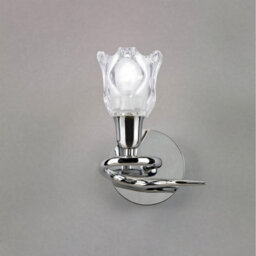 Luminosa Lighting Luminosa Amel Wall Lamp Switched 1 Light L1/sgu10, Polished Chrome - thumbnail 2