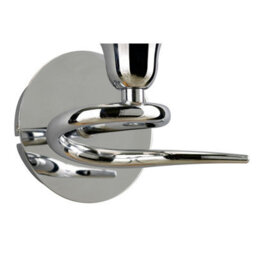 Luminosa Lighting Luminosa Amel Wall Lamp Switched 1 Light L1/sgu10, Polished Chrome - thumbnail 3