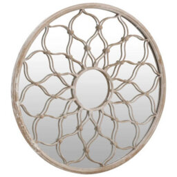 Berkfield Garden Mirror Sand 60X3 Cm Iron Round For Outdoor Use - thumbnail 3