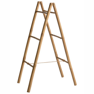 Beliani Towel Stand Mojanda Bamboo Natural - image 1