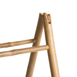 Beliani Towel Stand Mojanda Bamboo Natural - thumbnail 6