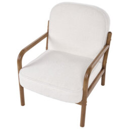 Beliani Armchair Selde Boucle Off-White - thumbnail 6