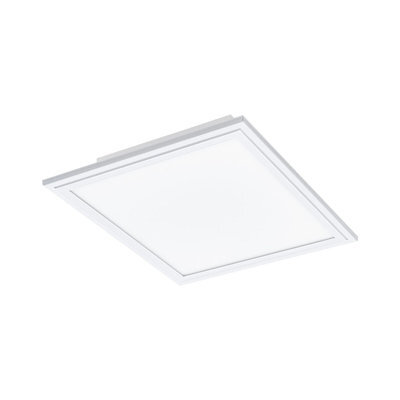 Elegant Square Flush Ceiling Light With White Shade And 14W Led Bulb - image 1