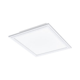 Elegant Square Flush Ceiling Light With White Shade And 14W Led Bulb - thumbnail 1