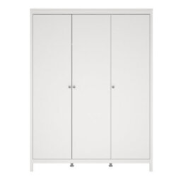 Furniture To Go Madrid Wardrobe With 3 Doors In White - thumbnail 2