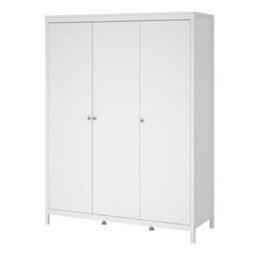 Furniture To Go Madrid Wardrobe With 3 Doors In White - thumbnail 3