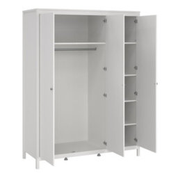 Furniture To Go Madrid Wardrobe With 3 Doors In White - thumbnail 4