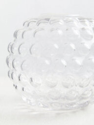 Orsina Elegant Small Round Glass Vase, Stylish Round Pottery Vase, Functional And Compact Glass Vase For Flowers - thumbnail 3