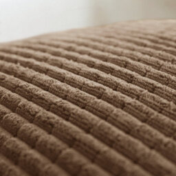 Deconovo Set Of 2 Corduroy Cushion Covers 55Cm X 55Cm, 22X22 Inches Grid Throw Pillowcases For Dining Chairs(Brown, 2 Pieces) - thumbnail 3