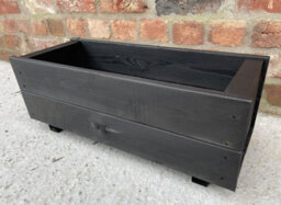 Ruddings Wood Wooden Black Garden Planter Box (W) 60Cm (H) 22Cm - thumbnail 4