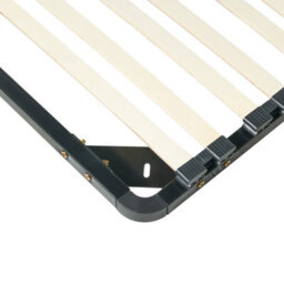 Beliani Eu Super King Slatted Bed Base, 48 Sprung Slats, Steel Frame, Combourg 180X200 Cm - thumbnail 6