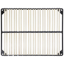 Beliani Eu Super King Slatted Bed Base, 48 Sprung Slats, Steel Frame, Combourg 180X200 Cm - thumbnail 4